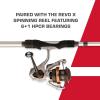 imageAbu Garcia Revo X Spinning Reel and Fishing Rod ComboNew Silver  Eva Grip