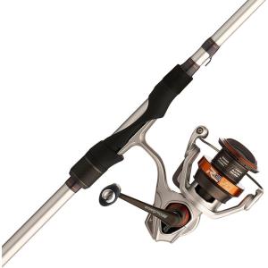 imageAbu Garcia Revo X Spinning Reel and Fishing Rod ComboNew Silver  Eva Grip