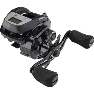 imageAbu Garcia Max Digital Line Counter Low Profile Baitcast Reel Size LP 1498727 Carbon Fiber Star Drag Max of 20lb  90kg Durable Lightweight and StrongBlack
