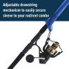 imagePENN Premium Fishing Rod Sleeve 67 in Lightweight and Extremely Durable Woven Nylon PET Fishing Rod Cover Reinforced Tip EasyClose Drawstring