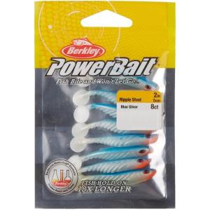 imageBerkley PowerBait Ripple Shad Fishing Soft BaitBlue Silver