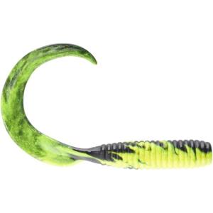 imageBerkley Gulp Grub Saltwater Fishing Soft BaitBlack Chartreuse Fuze