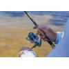 imageTrion Spinning Reel Size 20 Fishing Reel RightLeft Handle Position Graphite Body and Rotor CorrosionResistant Aluminum Spool Front Drag SystemBox