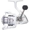 imageTrion Spinning Reel Size 20 Fishing Reel RightLeft Handle Position Graphite Body and Rotor CorrosionResistant Aluminum Spool Front Drag SystemClam