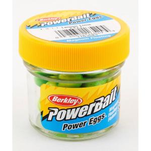 imageBerkley PowerBait Power Eggs Floating Magnum Fishing Soft BaitLemon Lime  Original Scent