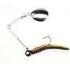 imageBerkley Johnson Beetle Spin Nickel Blade Fishing Lure Red SparkleWhite 15 inchesRed Belly with Black Yellow Stripe
