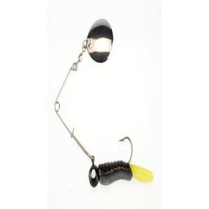 imageBerkley Johnson Beetle Spin Nickel Blade Fishing Lure Red SparkleWhite 15 inchesBlack Chartreuse