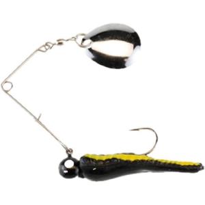 imageBerkley Johnson Beetle Spin Nickel Blade Fishing Lure Red SparkleWhite 15 inchesBlack with Yellow Stripe