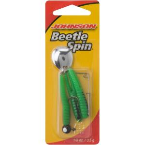 imageBerkley Johnson Beetle Spin Nickel Blade Fishing Lure Red SparkleWhite 15 inchesGreen Crawfish