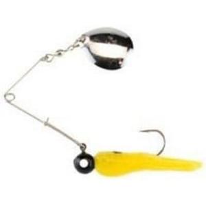 imageBerkley Johnson Beetle Spin Nickel Blade Fishing Lure Red SparkleWhite 15 inchesMulti YellowBlack Dot