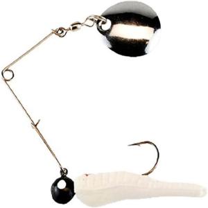 imageBerkley Johnson Beetle Spin Nickel Blade Fishing Lure Red SparkleWhite 15 inchesWhiteRed Dot