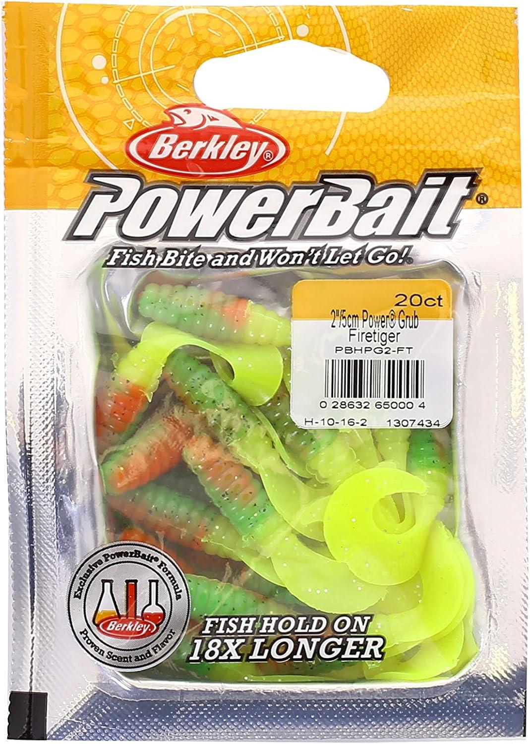 imageBerkley PowerBait Power Grubs Fishing Soft BaitFiretiger