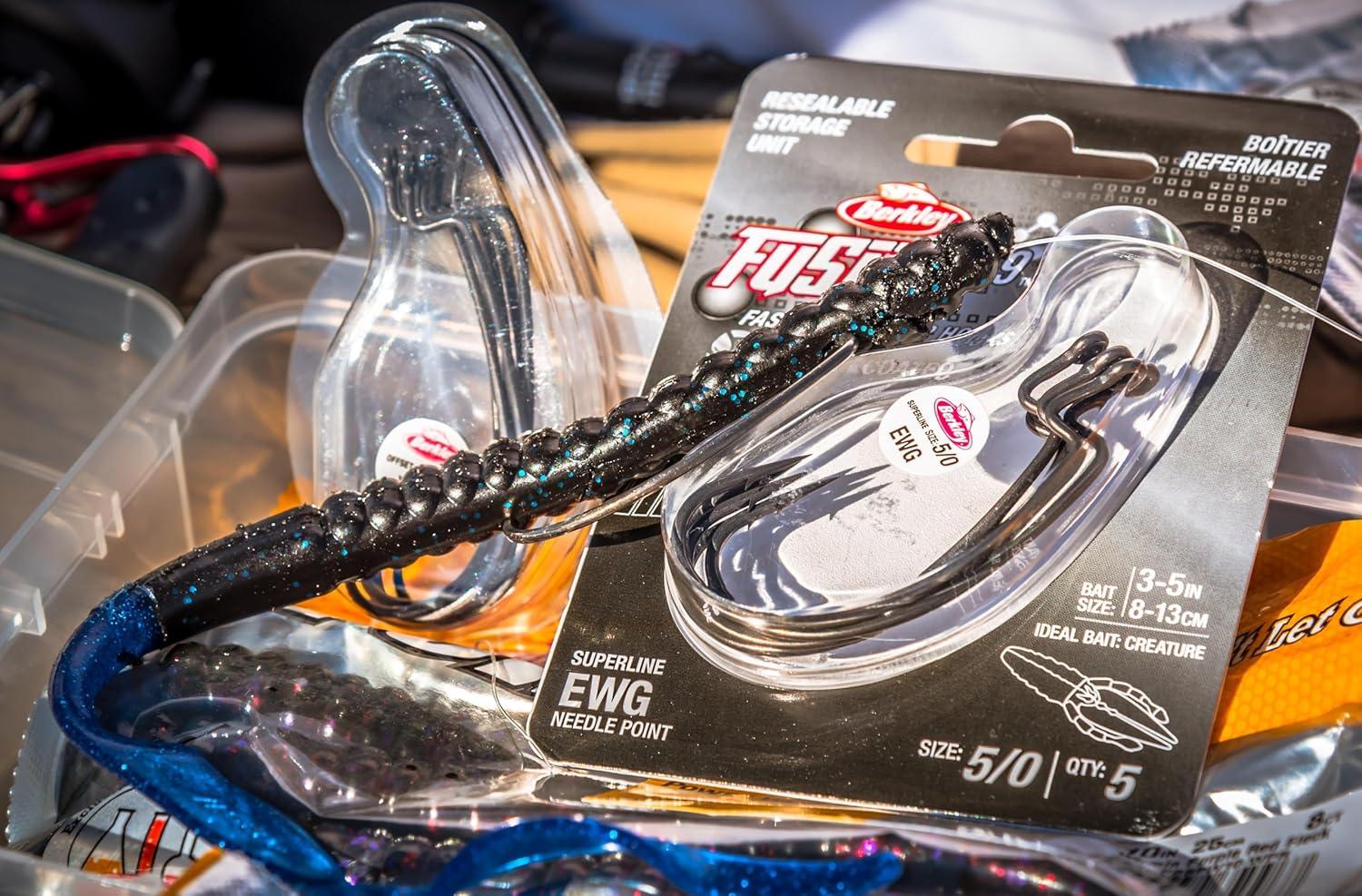 imageBerkley PowerBait Power Worms Fishing Soft BaitBlack Blue Fleck