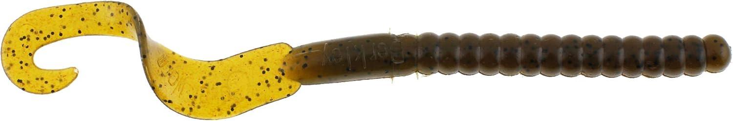 imageBerkley PowerBait Power Worms Fishing Soft BaitGreen Pumpkin