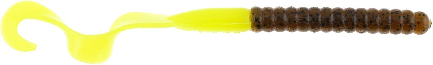imageBerkley PowerBait Power Worms Fishing Soft BaitGreen PumpkinChartreuse