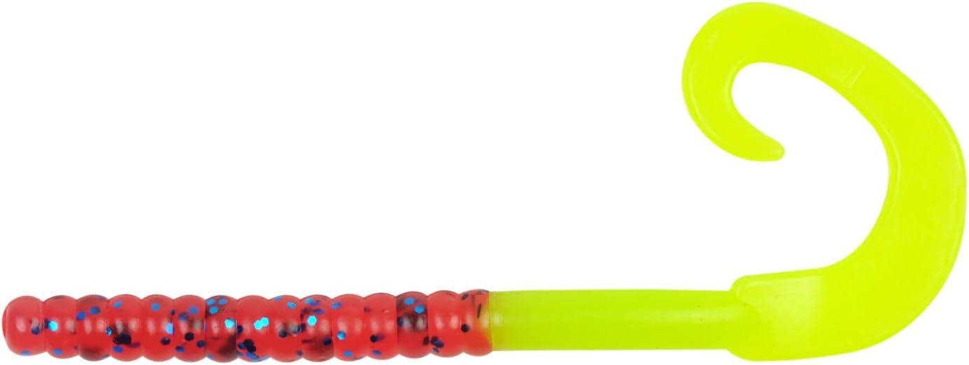 imageBerkley PowerBait Power Worms Fishing Soft BaitPlumChartreuse