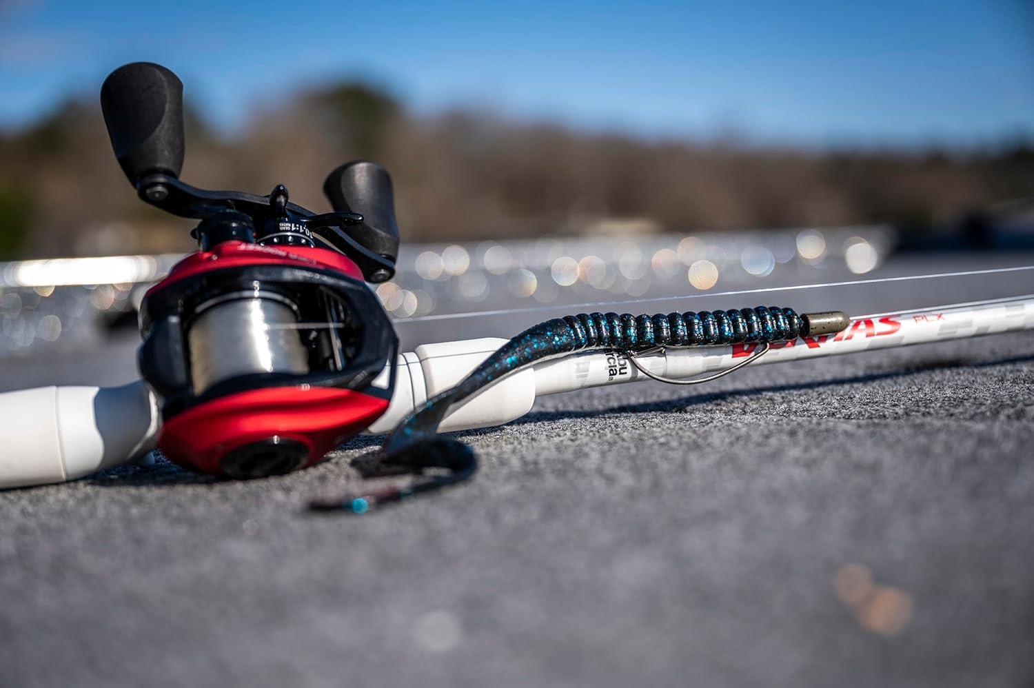 imageBerkley PowerBait Power Worms Fishing Soft BaitPlumChartreuse