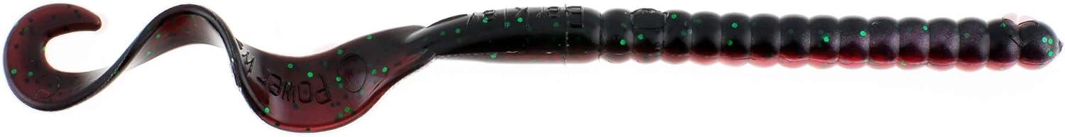 imageBerkley PowerBait Power Worms Fishing Soft BaitRed Shad Green Glitter