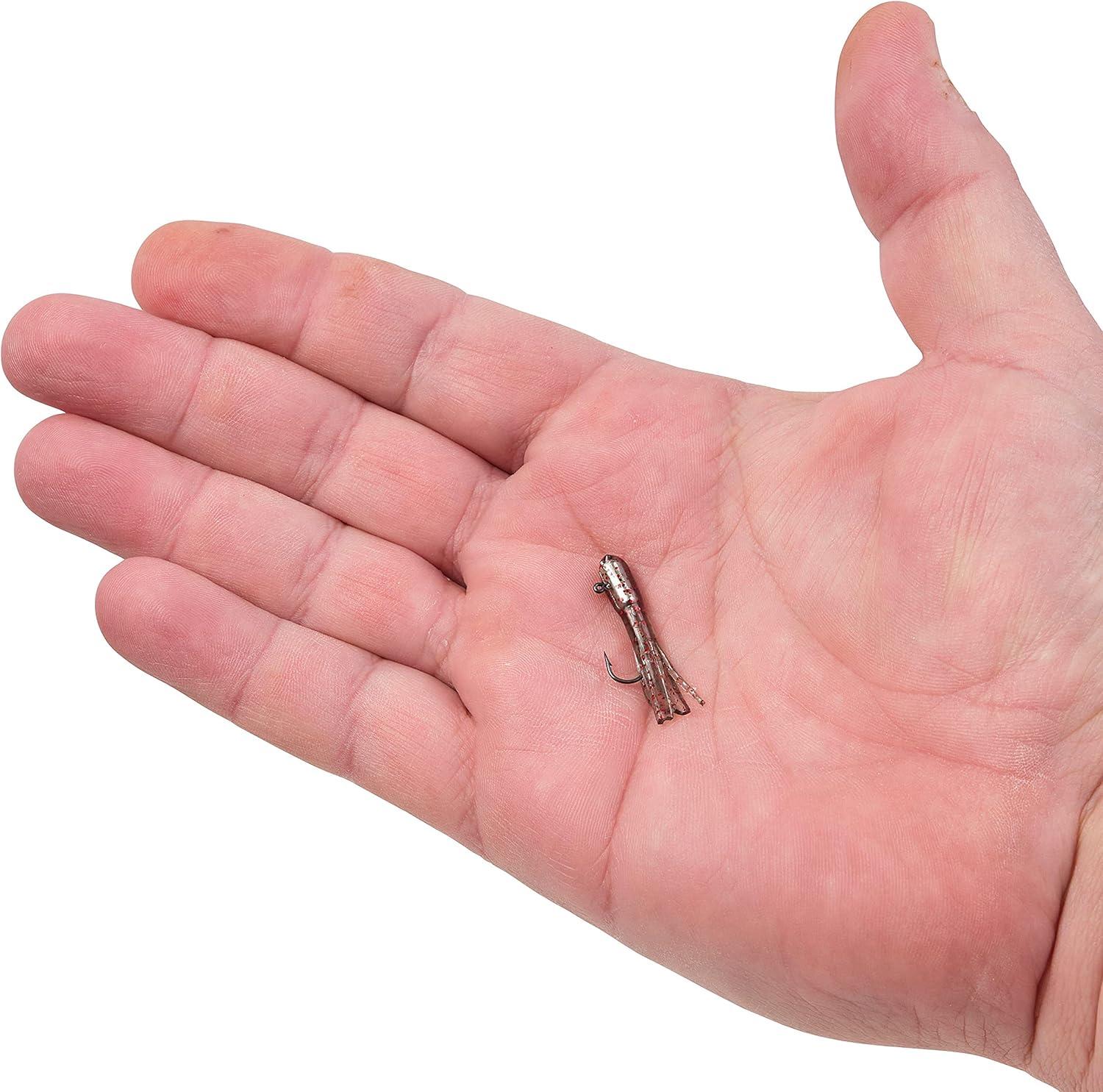 imageBerkley PowerBait PreRigged Atomic Tubes Fishing Soft BaitClear Brown Red Fleck