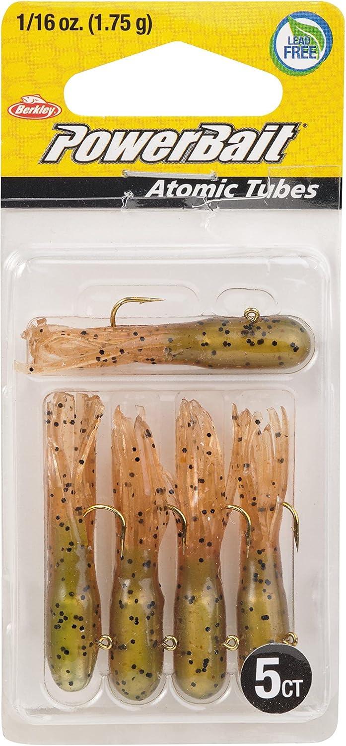 imageBerkley PowerBait PreRigged Atomic Tubes Fishing Soft BaitGrasshopper
