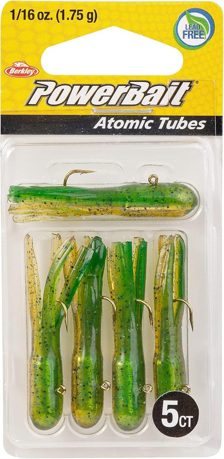 imageBerkley PowerBait PreRigged Atomic Tubes Fishing Soft BaitPerch