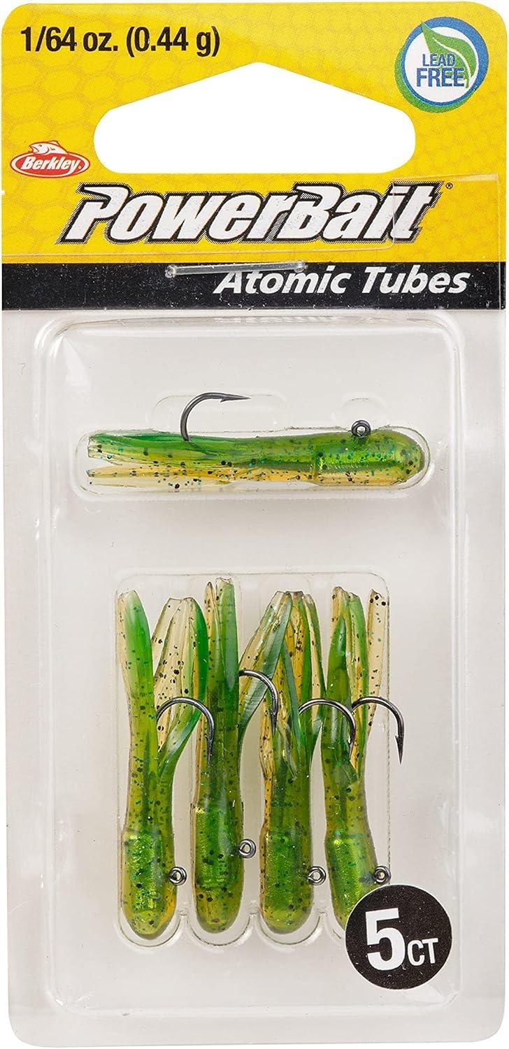 imageBerkley PowerBait PreRigged Atomic Tubes Fishing Soft BaitPerch