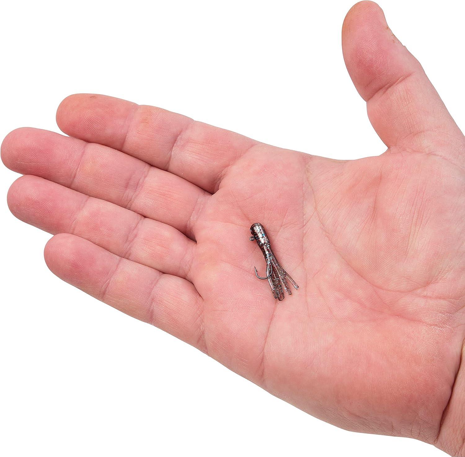 imageBerkley PowerBait PreRigged Atomic Tubes Fishing Soft BaitSmoke Rainbow Sparkle