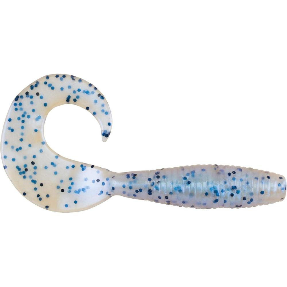 imageBerkley PowerBait Power Grubs Fishing Soft BaitBlue Pearl Salt and Pepper