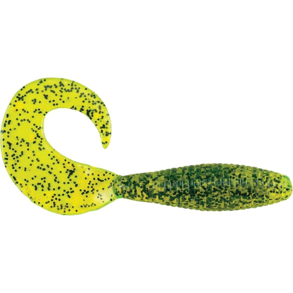 imageBerkley PowerBait Power Grubs Fishing Soft BaitChartreuse Pepper