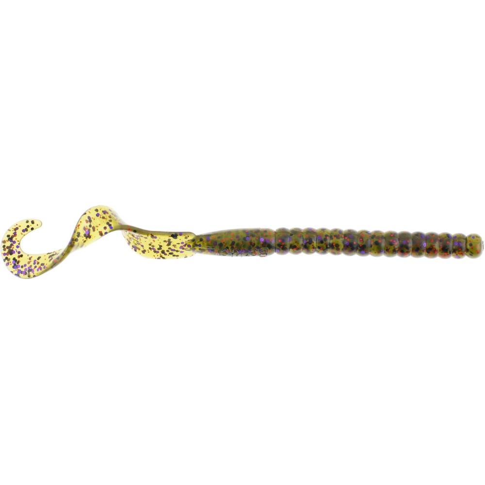 imageBerkley PowerBait Power Worms Fishing Soft BaitWatermelon Purple Red Fleck
