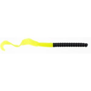 imageBerkley PowerBait Power Worms Fishing Soft BaitBlackChartreuse