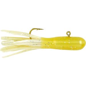 imageBerkley PowerBait PreRigged Atomic Tubes Fishing Soft BaitYellow Pearl Silver Fleck
