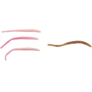 imageBerkley PowerBait Power Floating Trout Worm Fishing Soft BaitPink Shad  Original Scent