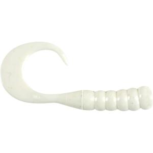 imageBerkley PowerBait Ribbontail Grubs  White 3quot 15 Count