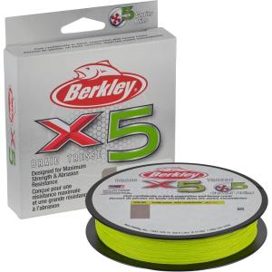 imageBerkley x5 Braid Fishing LineFlame Green  NEW