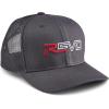 imageAbu Garcia Mens Standard Revo Logo Trucker Black Charcoal