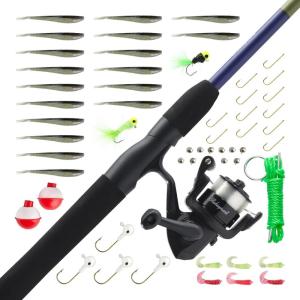 imageShakespeare Catch More Fish Spinning Reel and Fishing Rod Combo with KitCrappie