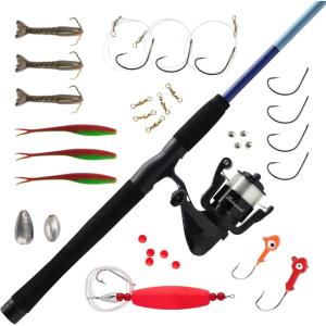 imageShakespeare Catch More Fish Spinning Reel and Fishing Rod Combo with KitInshore