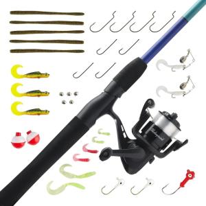 imageShakespeare Catch More Fish Spinning Reel and Fishing Rod Combo with KitLakePond