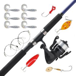 imageShakespeare Catch More Fish Spinning Reel and Fishing Rod Combo with KitPike